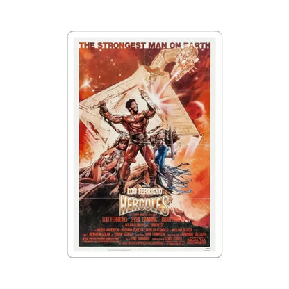 Hercules 1983 Movie Poster - STICKER Vinyl Kiss-Cut Decal 2 Inch White - The Sticker Space