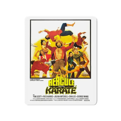 HERCULES AGAINST KARATE 1973 Movie Poster - Refrigerator Magnet - The Sticker Space