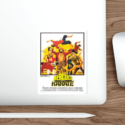 HERCULES AGAINST KARATE 1973 Movie Poster STICKER Vinyl Die-Cut Decal-The Sticker Space