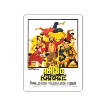 HERCULES AGAINST KARATE 1973 Movie Poster STICKER Vinyl Die-Cut Decal-2 Inch-The Sticker Space