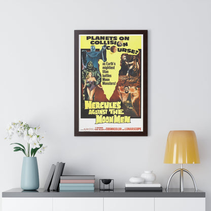 HERCULES AGAINST THE MOON MEN 1964 - Framed Movie Poster-The Sticker Space