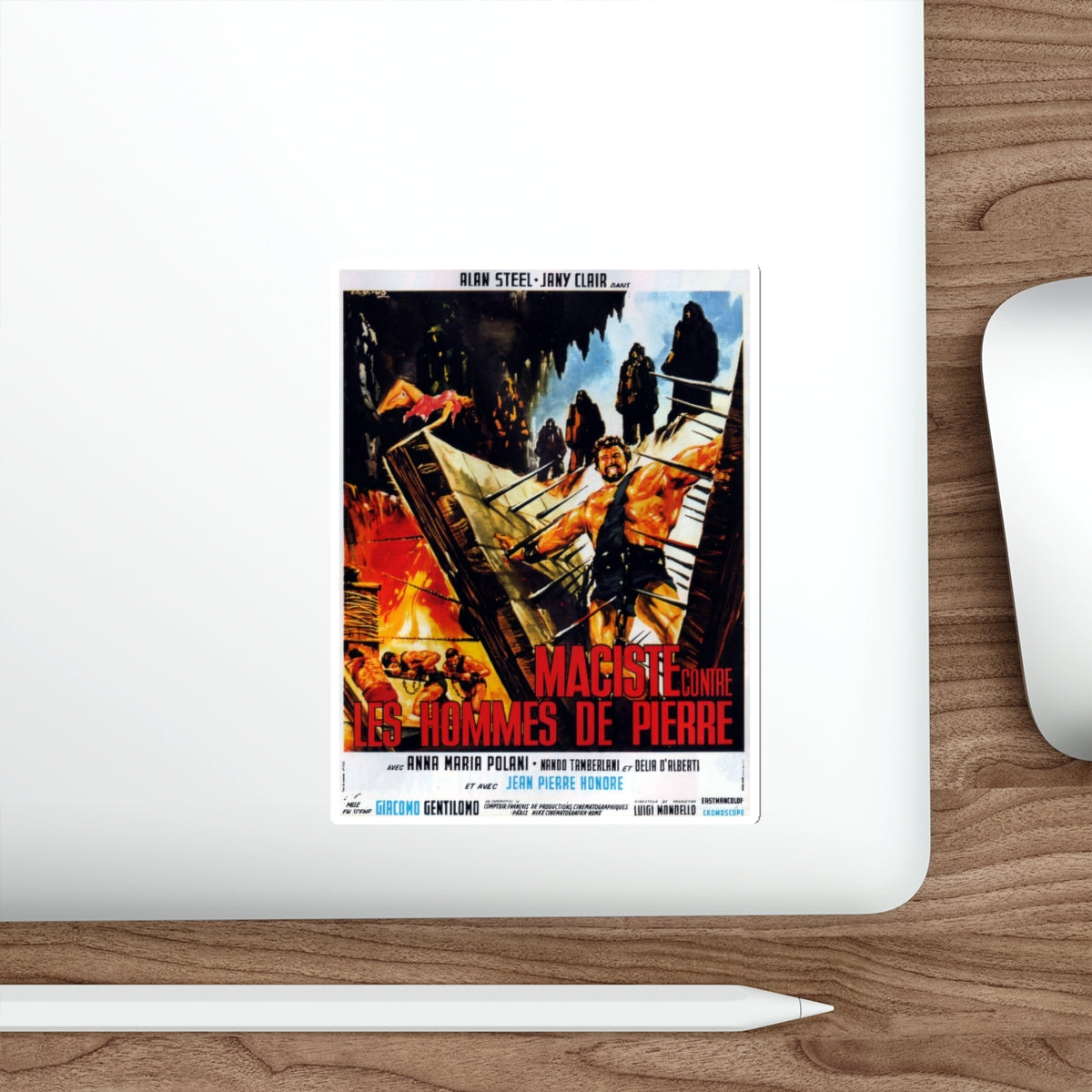 HERCULES AGAINST THE MOON MEN (2) 1964 Movie Poster STICKER Vinyl Die-Cut Decal-The Sticker Space