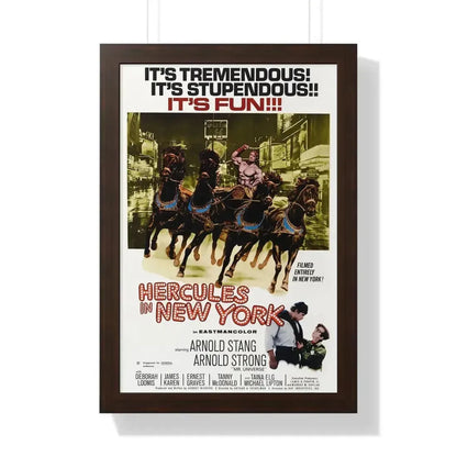 HERCULES IN NEW YORK 1969 - Framed Movie Poster - The Sticker Space