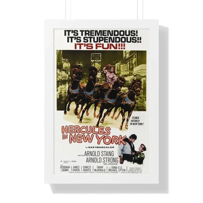 HERCULES IN NEW YORK 1969 - Framed Movie Poster - The Sticker Space