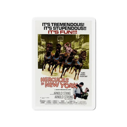 HERCULES IN NEW YORK 1969 Movie Poster - Refrigerator Magnet 3 Inch - The Sticker Space