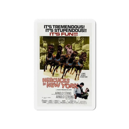 HERCULES IN NEW YORK 1969 Movie Poster - Refrigerator Magnet - The Sticker Space