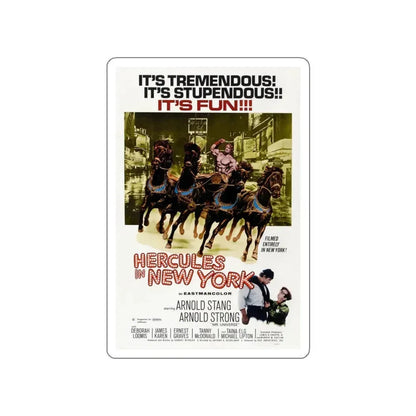 HERCULES IN NEW YORK 1969 Movie Poster STICKER Vinyl Die-Cut Decal 4 Inch - The Sticker Space