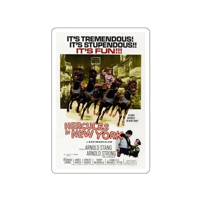 HERCULES IN NEW YORK 1969 Movie Poster STICKER Vinyl Die-Cut Decal - The Sticker Space