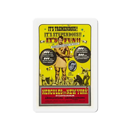 HERCULES IN NEW YORK (2) 1969 Movie Poster - Refrigerator Magnet 4 Inch - The Sticker Space