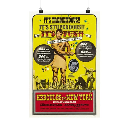 HERCULES IN NEW YORK (2) 1969 - Paper Movie Poster 12″ x 18″ Matte - The Sticker Space