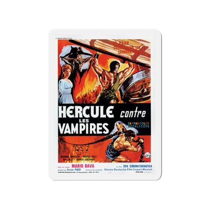 HERCULES IN THE HAUNTED WORLD (FRENCH) 1961 Movie Poster - Die-Cut Magnet-4" x 4"-The Sticker Space