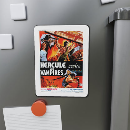 HERCULES IN THE HAUNTED WORLD (FRENCH) 1961 Movie Poster - Die-Cut Magnet-The Sticker Space