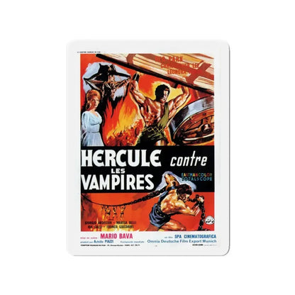 HERCULES IN THE HAUNTED WORLD (FRENCH) 1961 Movie Poster - Refrigerator Magnet 3 Inch - The Sticker Space
