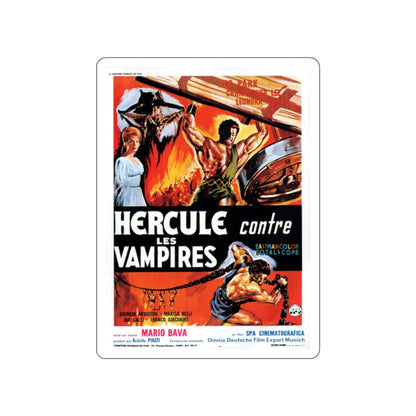 HERCULES IN THE HAUNTED WORLD (FRENCH) 1961 Movie Poster STICKER Vinyl Die-Cut Decal-2 Inch-The Sticker Space