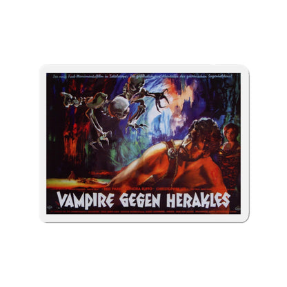 HERCULES IN THE HAUNTED WORLD (GERMAN) 2 1961 Movie Poster - Die-Cut Magnet-3" x 3"-The Sticker Space