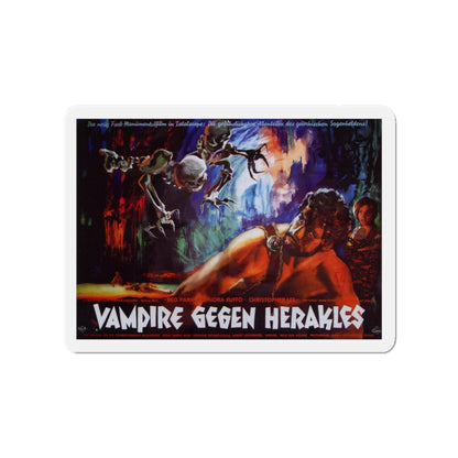 HERCULES IN THE HAUNTED WORLD (GERMAN) 2 1961 Movie Poster - Die-Cut Magnet-4" x 4"-The Sticker Space