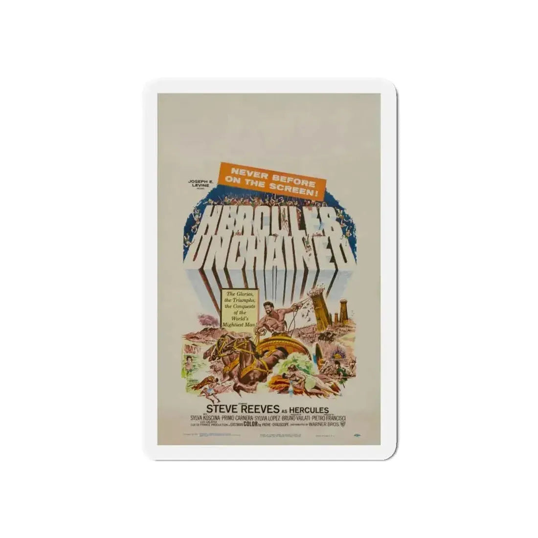 HERCULES UNCHAINED 1959 Movie Poster - Refrigerator Magnet - The Sticker Space