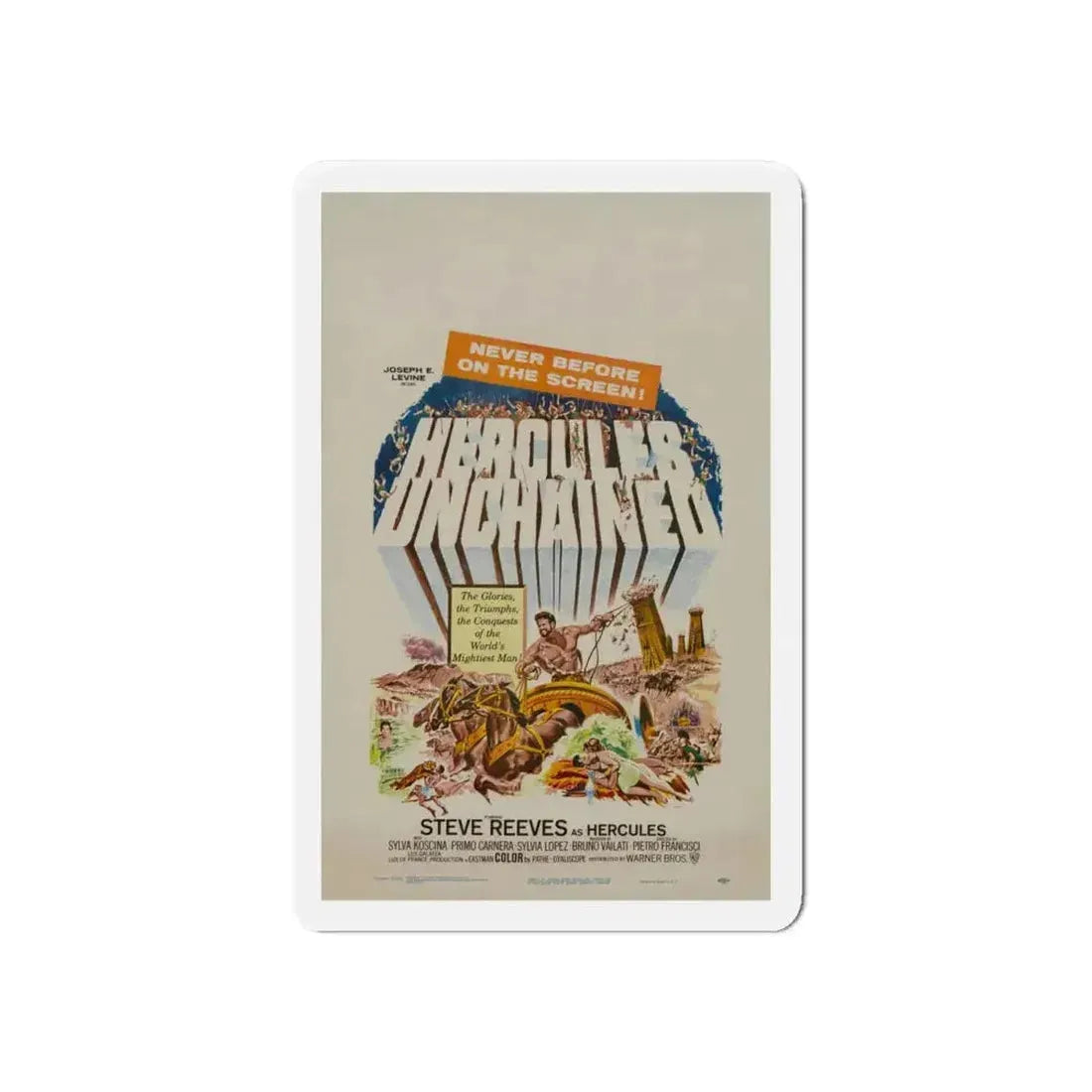 HERCULES UNCHAINED 1959 Movie Poster - Refrigerator Magnet - The Sticker Space