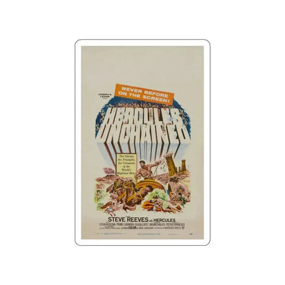 HERCULES UNCHAINED 1959 Movie Poster STICKER Vinyl Die-Cut Decal 3 Inch - The Sticker Space
