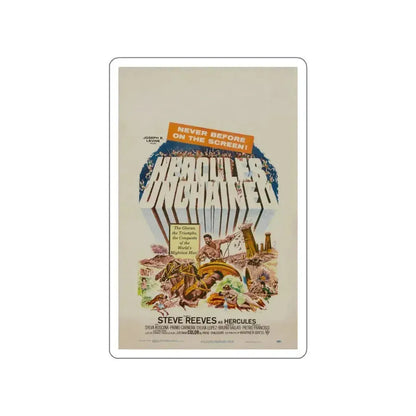 HERCULES UNCHAINED 1959 Movie Poster STICKER Vinyl Die-Cut Decal 4 Inch - The Sticker Space