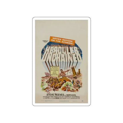 HERCULES UNCHAINED 1959 Movie Poster STICKER Vinyl Die-Cut Decal 5 Inch - The Sticker Space