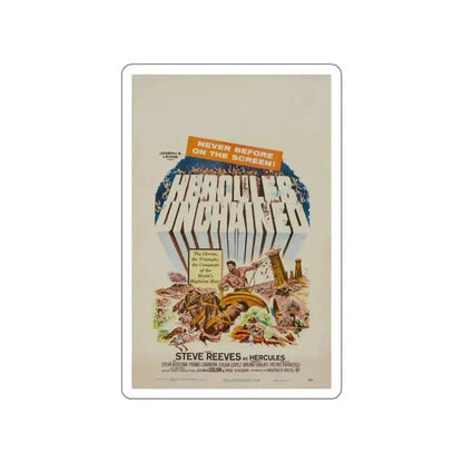 HERCULES UNCHAINED 1959 Movie Poster STICKER Vinyl Die-Cut Decal - The Sticker Space