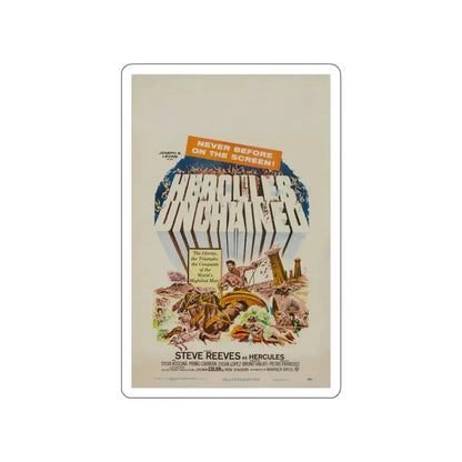 HERCULES UNCHAINED 1959 Movie Poster STICKER Vinyl Die-Cut Decal - The Sticker Space