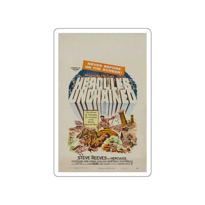 HERCULES UNCHAINED 1959 Movie Poster STICKER Vinyl Die-Cut Decal - The Sticker Space