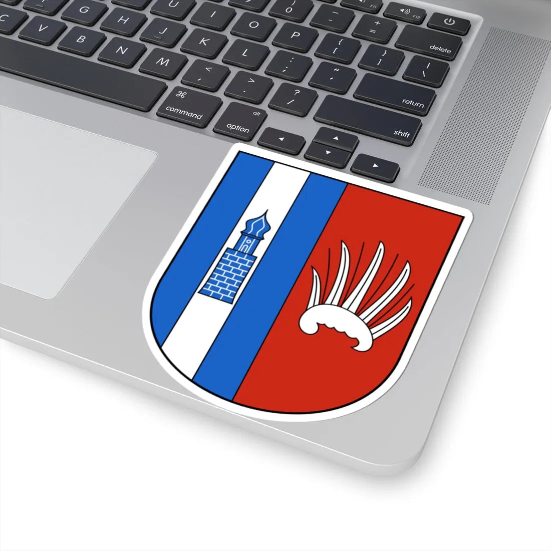 Herdern-blazon (Switzerland) (Coat of Arms) STICKER Vinyl Kiss-Cut Decal - The Sticker Space