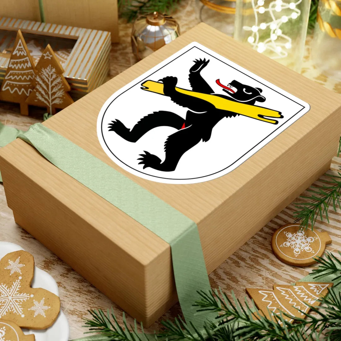 Herisau wappen (Switzerland) (Coat of Arms) STICKER Vinyl Kiss-Cut Decal - The Sticker Space