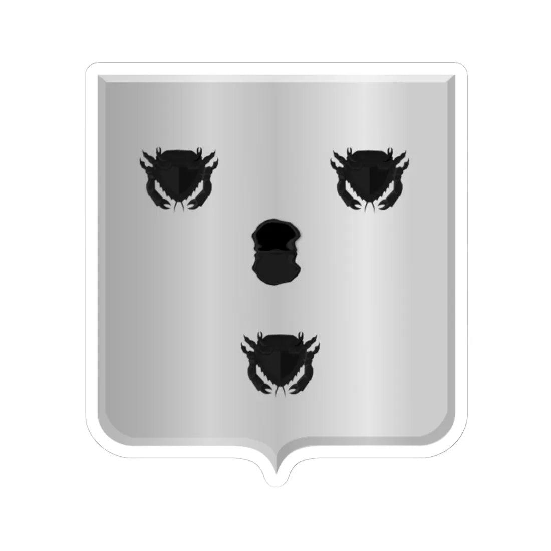 Herkingen wapen (Netherlands) (Coat of Arms) STICKER Vinyl Kiss-Cut Decal 6 Inch White - The Sticker Space