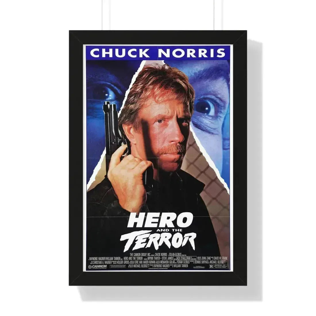 HERO AND THE TERROR 1988 - Framed Movie Poster - The Sticker Space