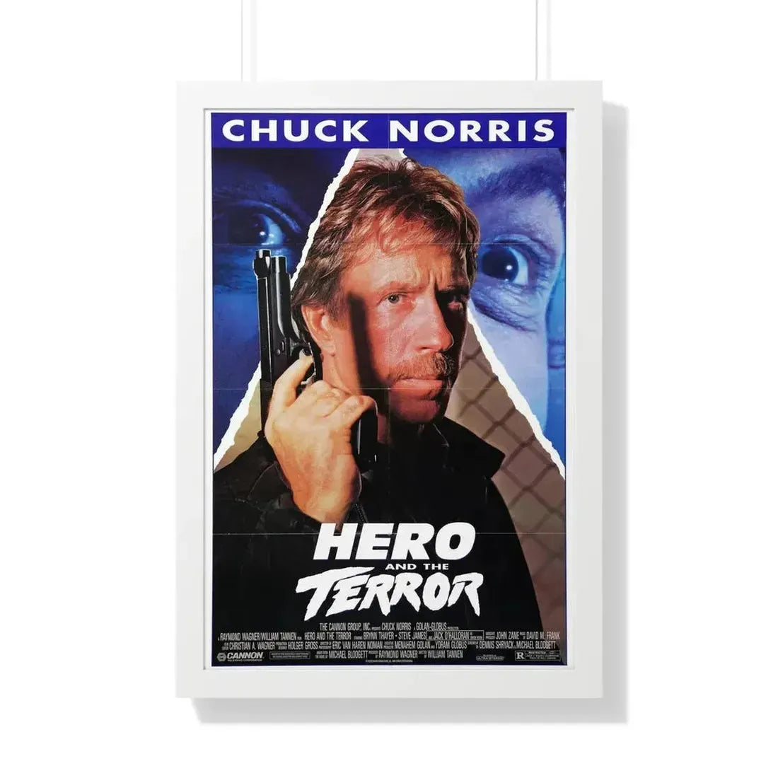 HERO AND THE TERROR 1988 - Framed Movie Poster - The Sticker Space