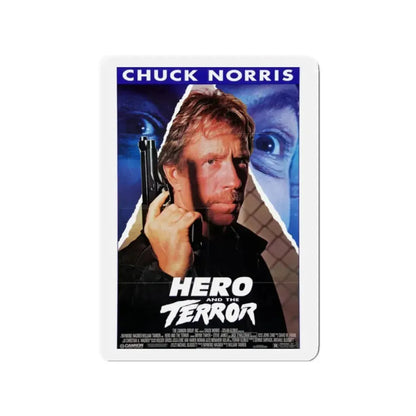 HERO AND THE TERROR 1988 Movie Poster - Refrigerator Magnet 2 Inch - The Sticker Space