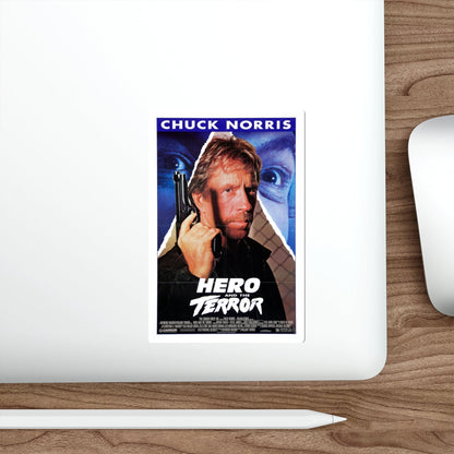 HERO AND THE TERROR 1988 Movie Poster STICKER Vinyl Die-Cut Decal-The Sticker Space