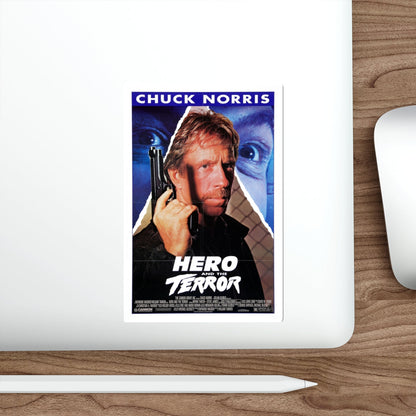 HERO AND THE TERROR 1988 Movie Poster STICKER Vinyl Die-Cut Decal-The Sticker Space