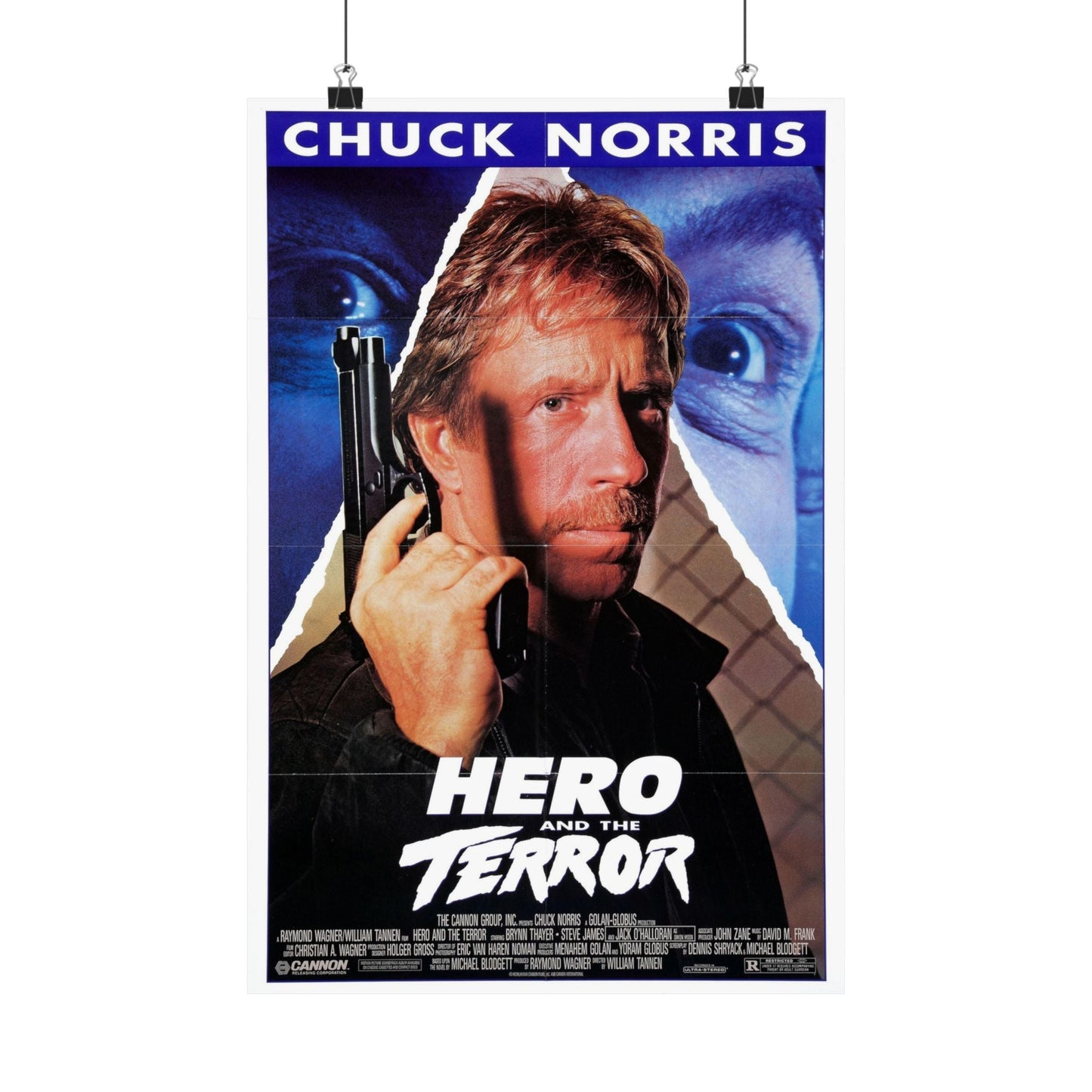 HERO AND THE TERROR 1988 - Paper Movie Poster-12″ x 18″-The Sticker Space