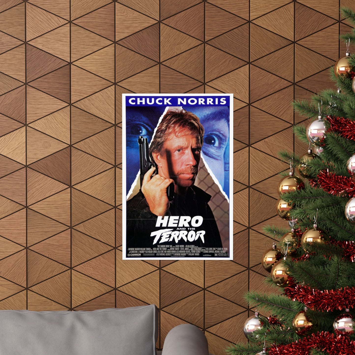 HERO AND THE TERROR 1988 - Paper Movie Poster-The Sticker Space