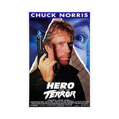 HERO AND THE TERROR 1988 - Paper Movie Poster - The Sticker Space