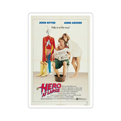 Hero at Large 1980 Movie Poster STICKER Vinyl Die-Cut Decal-3 Inch-The Sticker Space