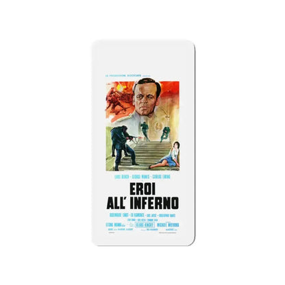 HEROES IN HELL 1974 Movie Poster - Refrigerator Magnet 4 Inch - The Sticker Space