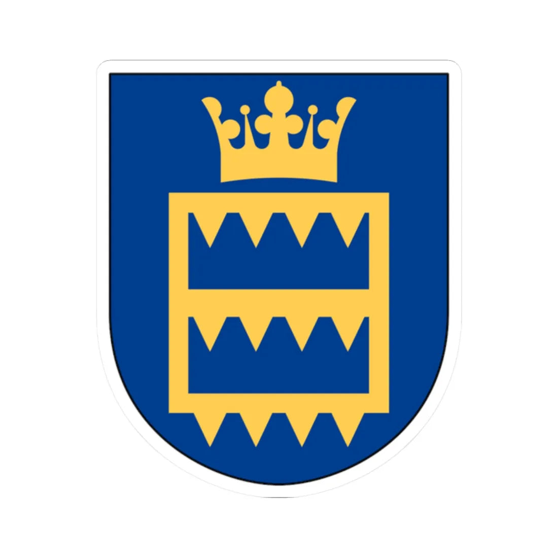 Herrestad landskommun vapen (Sweden) (Coat of Arms) STICKER Vinyl Kiss-Cut Decal 2 Inch White - The Sticker Space