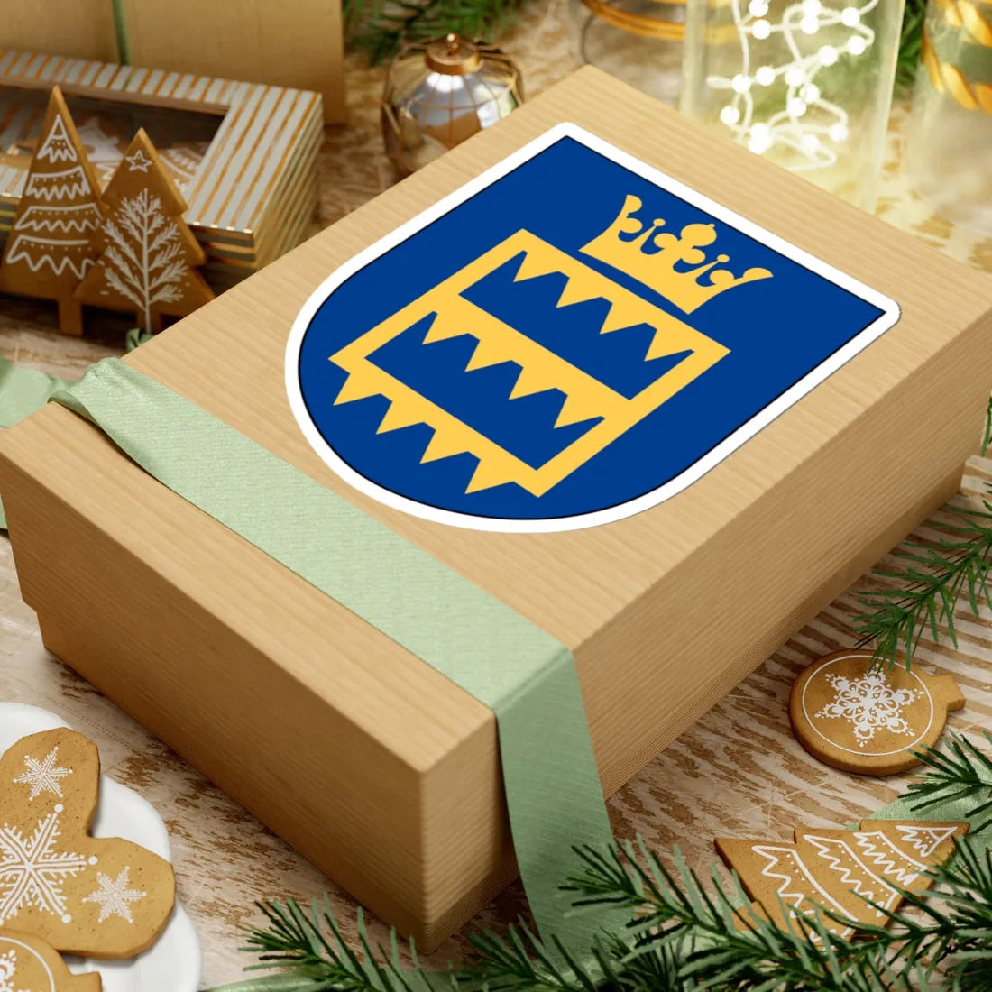 Herrestad landskommun vapen (Sweden) (Coat of Arms) STICKER Vinyl Kiss-Cut Decal - The Sticker Space