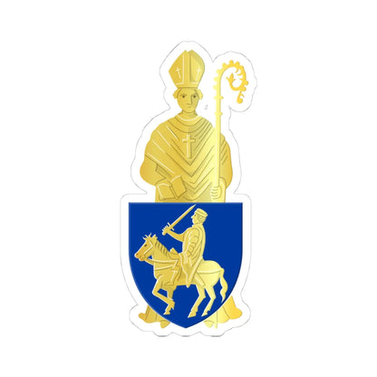 Herstal B wapen (Belgium) (Coat of Arms) STICKER Vinyl Kiss-Cut Decal 4 Inch White - The Sticker Space