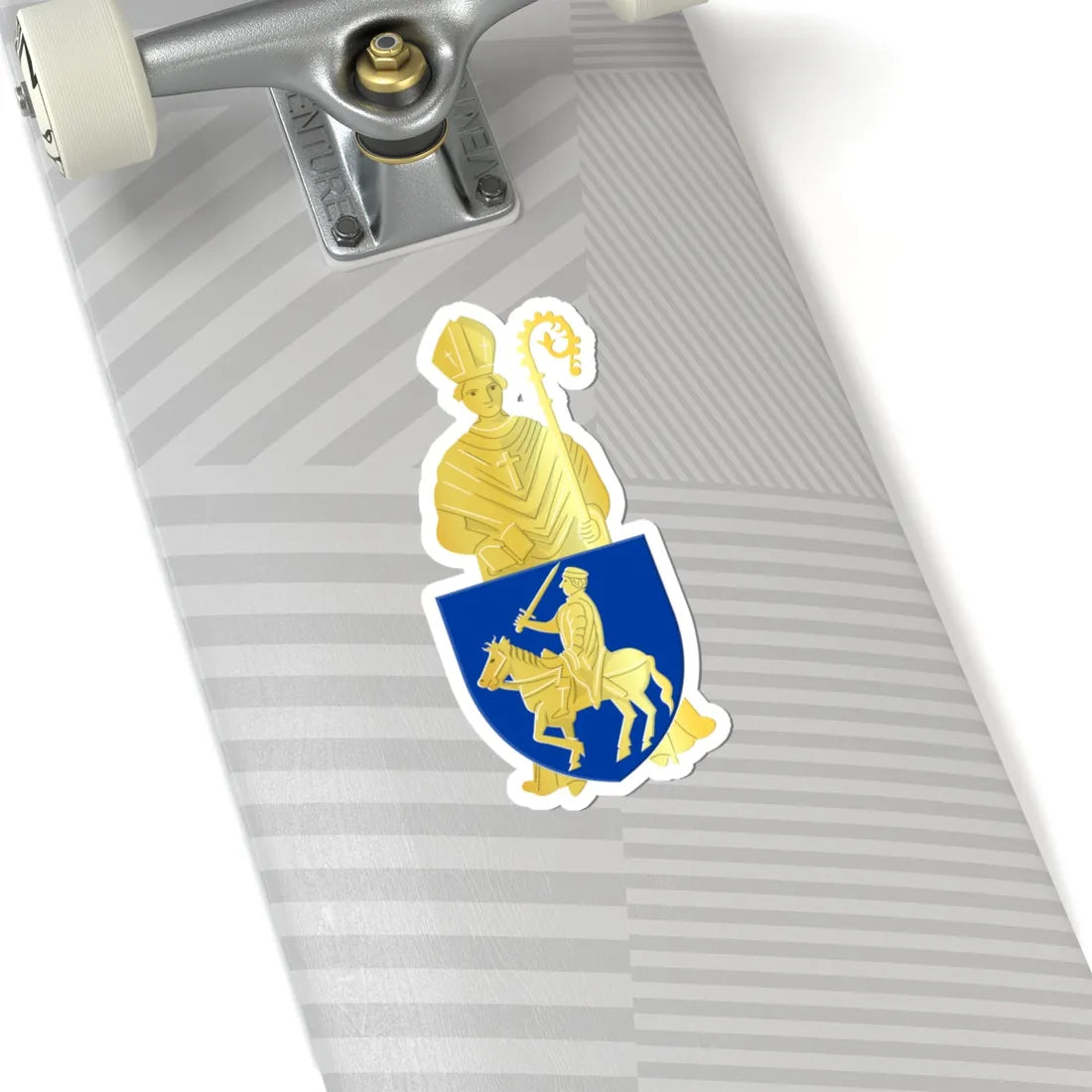 Herstal B wapen (Belgium) (Coat of Arms) STICKER Vinyl Kiss-Cut Decal - The Sticker Space