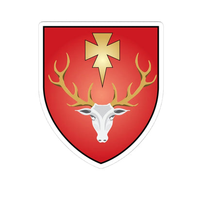 Hertford College Oxford Coat Of Arms (England) (Coat of Arms) STICKER Vinyl Kiss-Cut Decal 4 Inch White - The Sticker Space