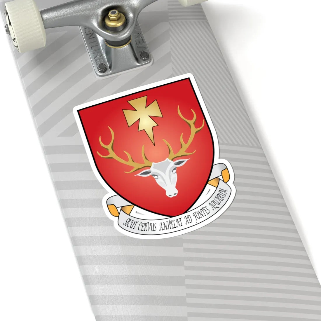 Hertford College Oxford Coat Of Arms Motto (England) (Coat of Arms) STICKER Vinyl Kiss-Cut Decal - The Sticker Space