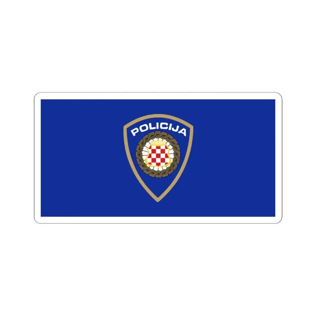 Herzeg-Bosnia Police (Bosnia and Herzegovina) STICKER Vinyl Kiss-Cut Decal 4 Inch White - The Sticker Space