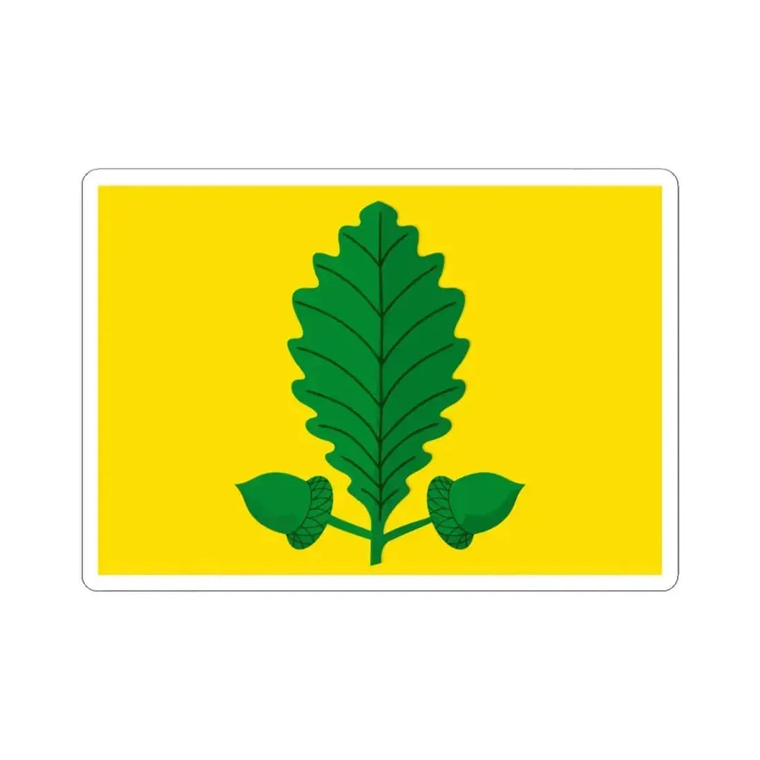 Heusden-Zolder vlag (Belgium) STICKER Vinyl Kiss-Cut Decal 4 Inch White - The Sticker Space