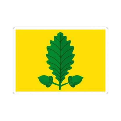 Heusden-Zolder vlag (Belgium) STICKER Vinyl Kiss-Cut Decal 4 Inch White - The Sticker Space